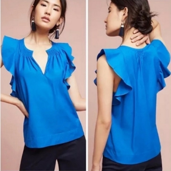 Anthropologie Tops - Anthropologie HD in Paris ruffled tank top